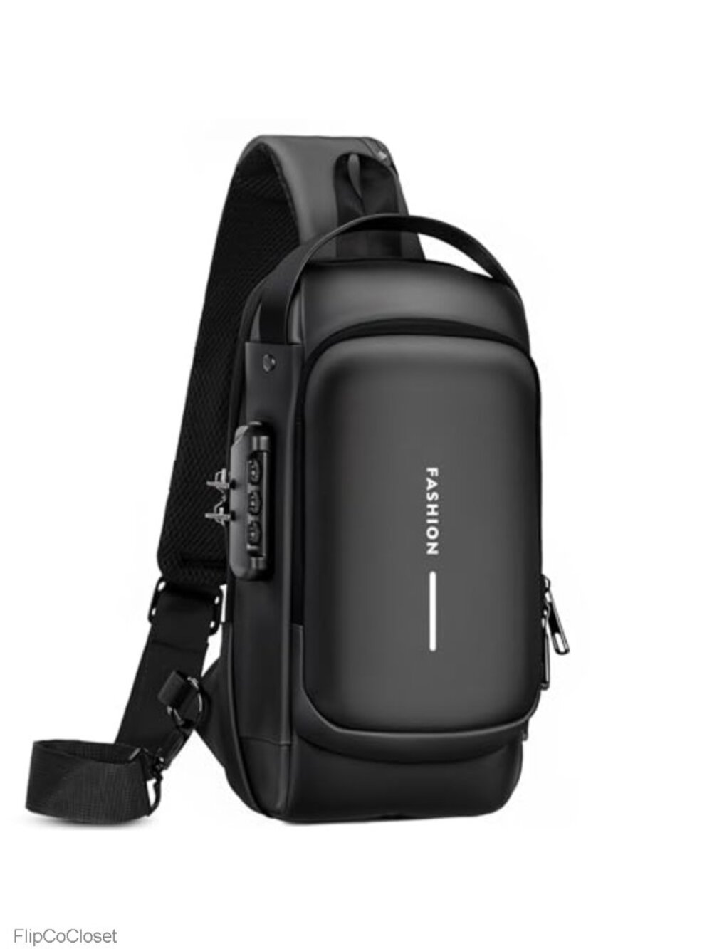 PU Leather Sling Bag Anti-Theft Crossbody Chest Bag Waterproof